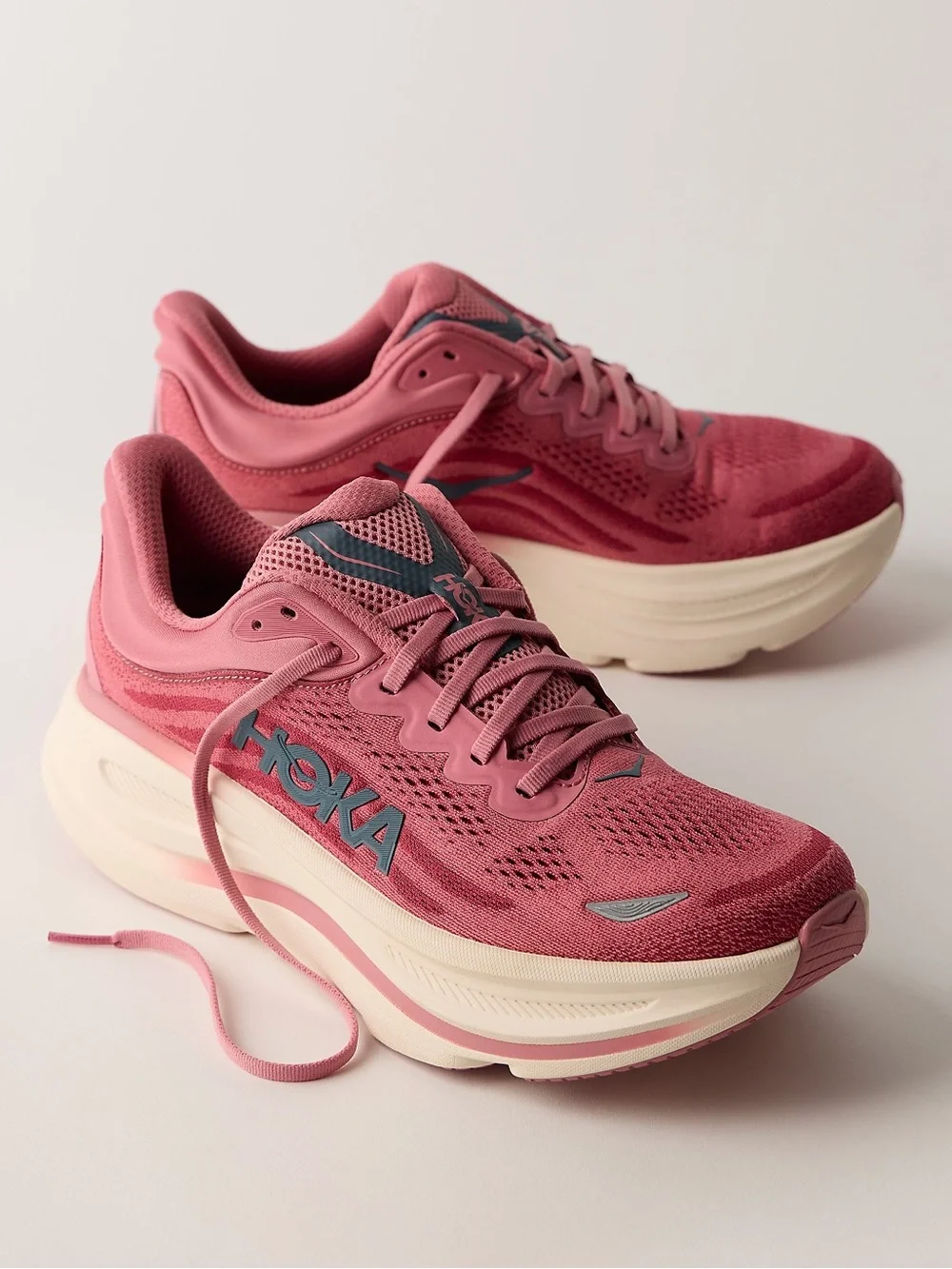 Hoka Bondi 9 Sneakers Lingonberry Cranberry Running Athletic Shoes Women’s 8 NEW - Picture 3 of 15